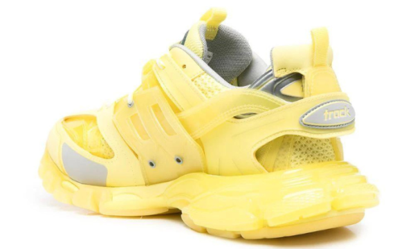 Track panelled sneakers