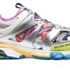 Track metallic panelled sneakers