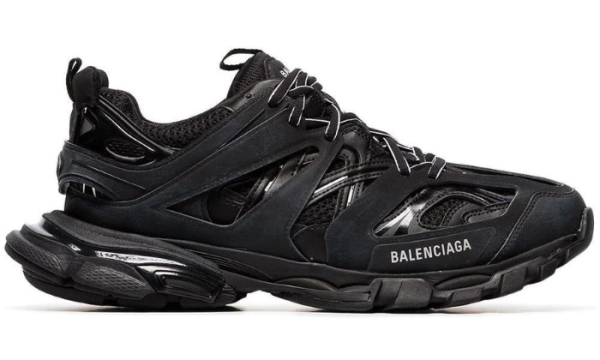Black track sneakers