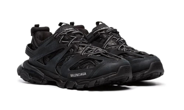 Black track sneakers