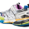 Track metallic panelled sneakers