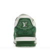 Trainer Green Monogram Denim White