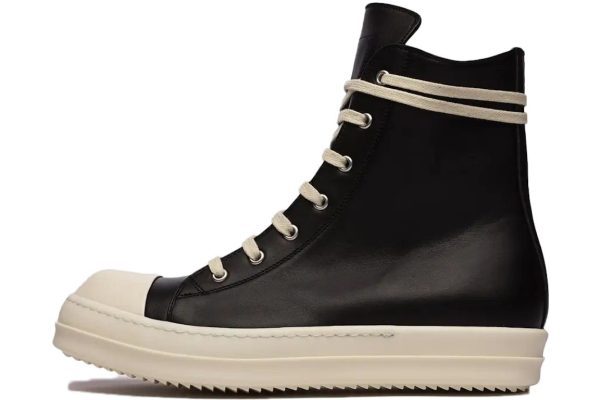 Rick-Owens-Leather-High-Top-Black-Cream-e1726011957971.jpg Rick Owens Ramones