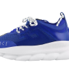 Chain Reaction Blue Mesh Rubber Suede