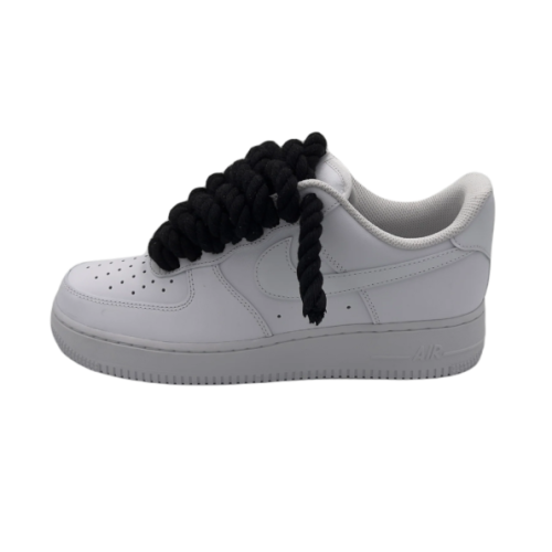 AF1 White Black Rope